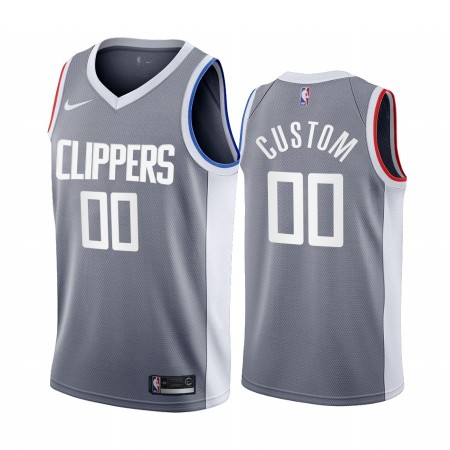Canotte Uomo Los Angeles Clippers Personalizzate 2020-21 Earned Edition Swingman